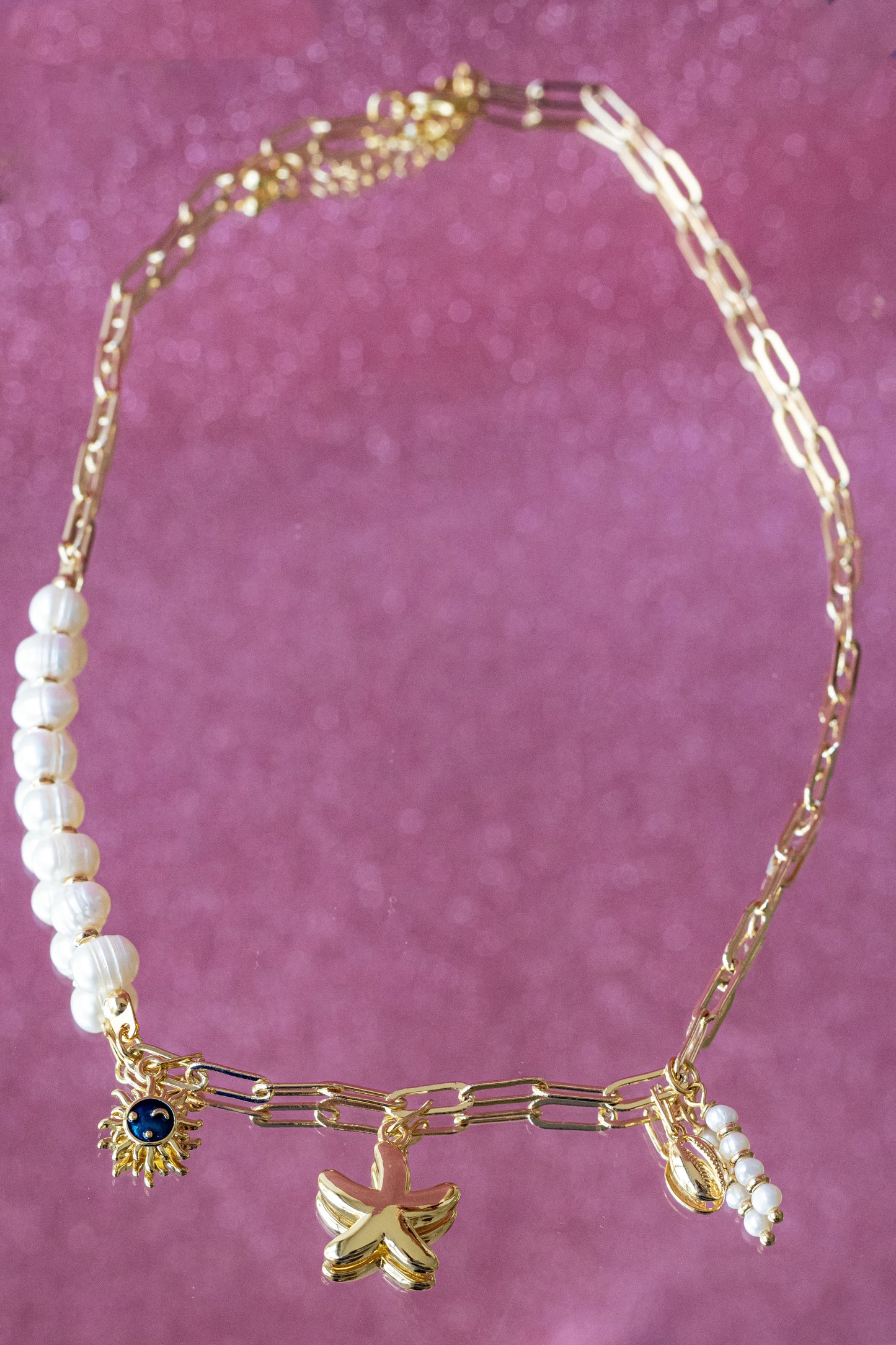 Collar eslabones con charms