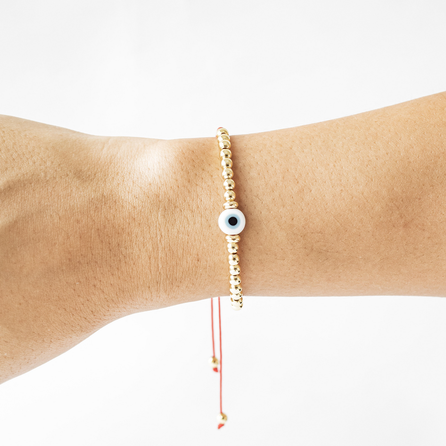 Pulsera ojo turco tejida