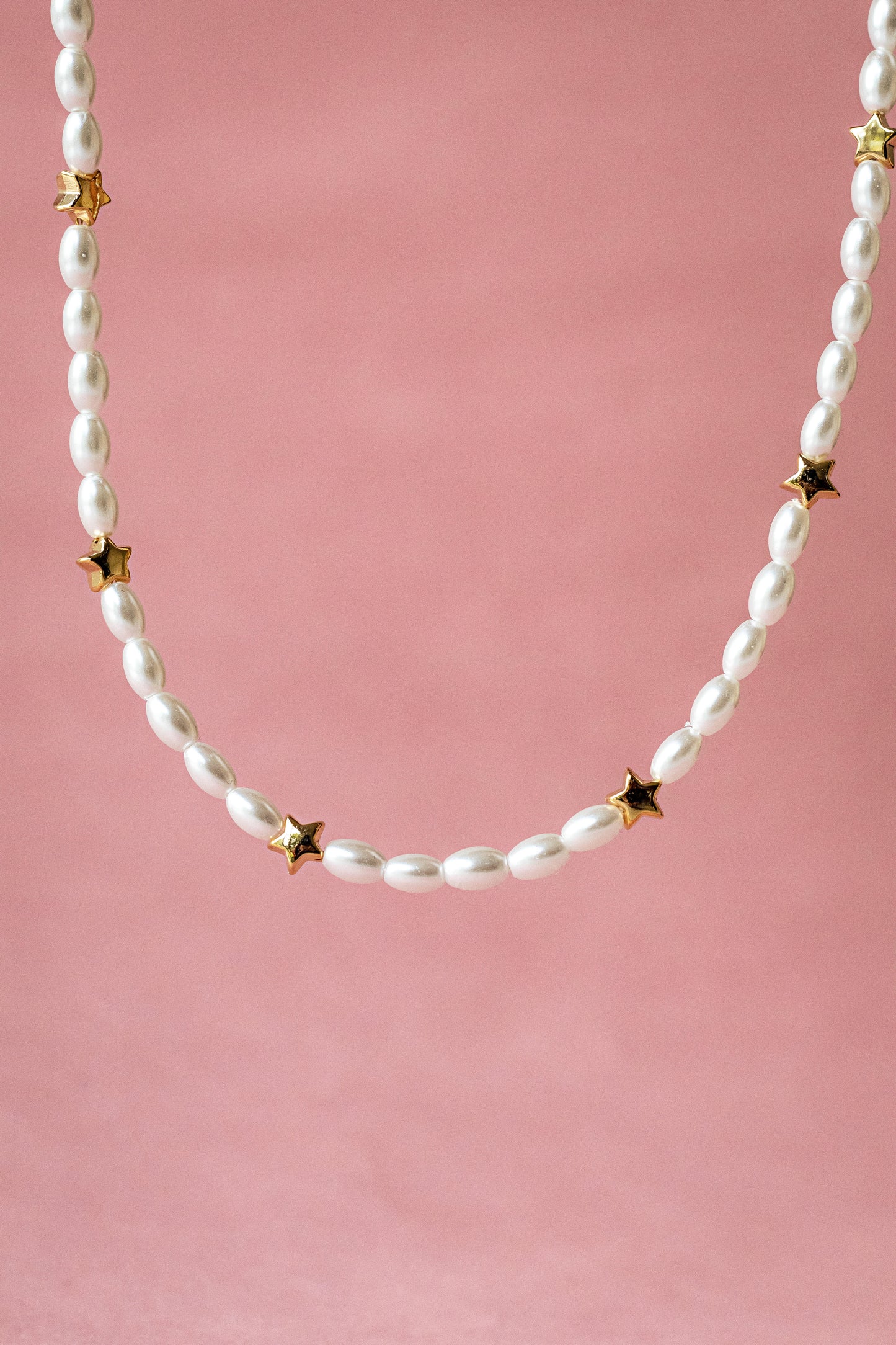 Collar perlas y estrellas